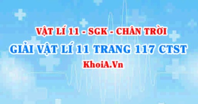 Giải Vật lí 11 trang 117 Chân trời Sáng tạo